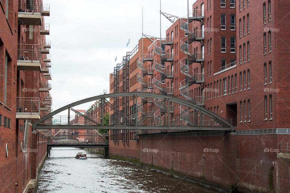 Zollkanal in hamburg, Germany