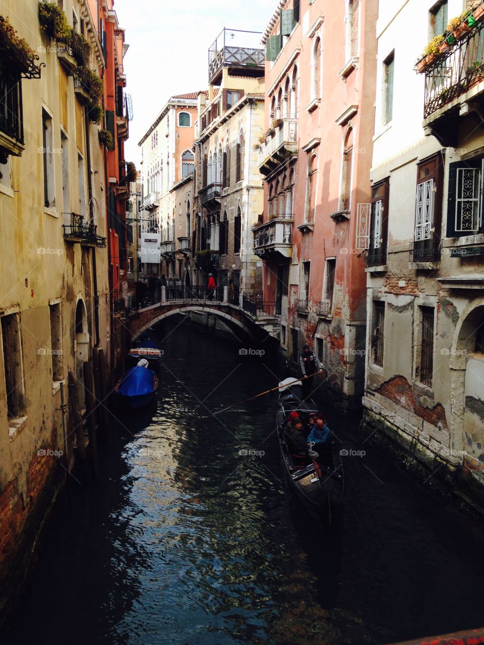 Venice Canal. Venice, Italy, canal, bridge, water, romantic, history, boats, gondola, architecture, relaxing