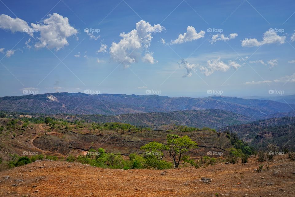 impact of long dry season on Timor valley in Nusa Tenggara Timur of Indonesia
