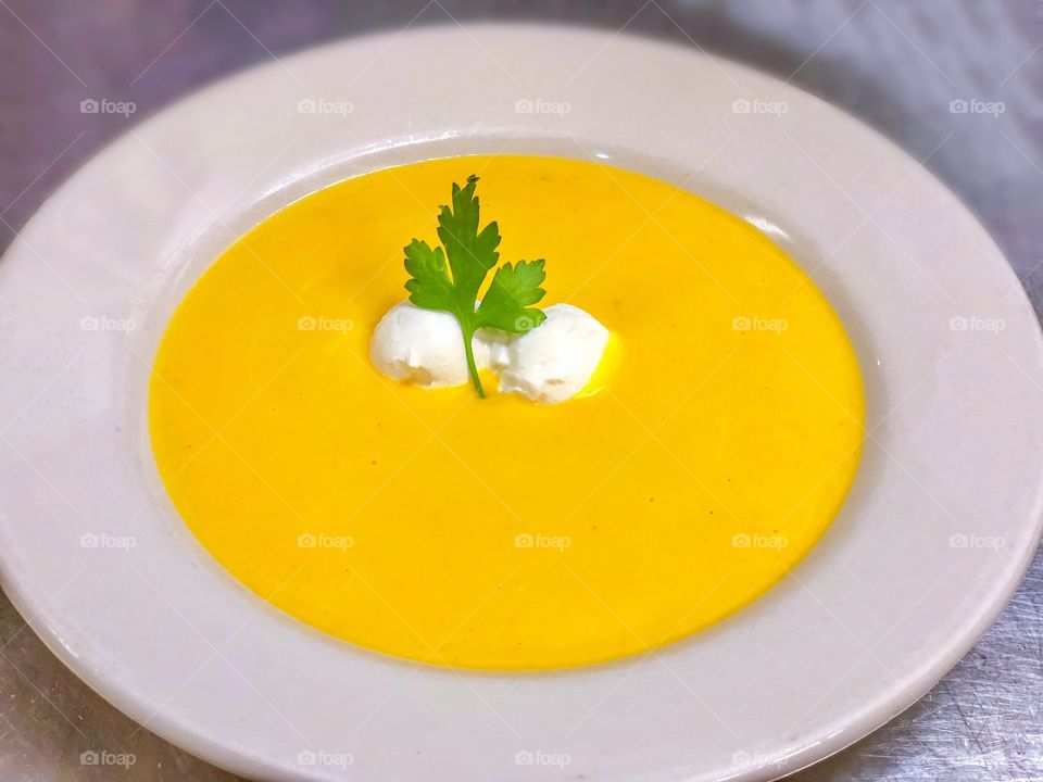 Butternut squash soup 