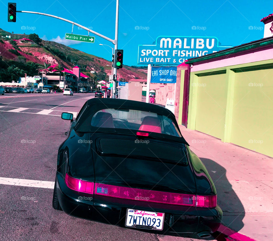 Porsche in Malibu 