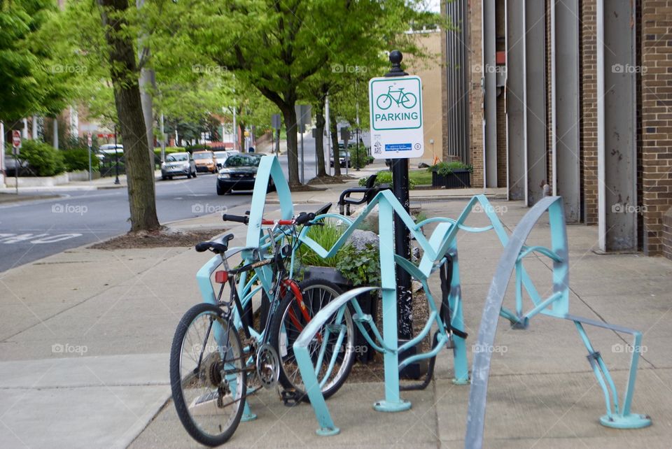 Bike Rack in the City
