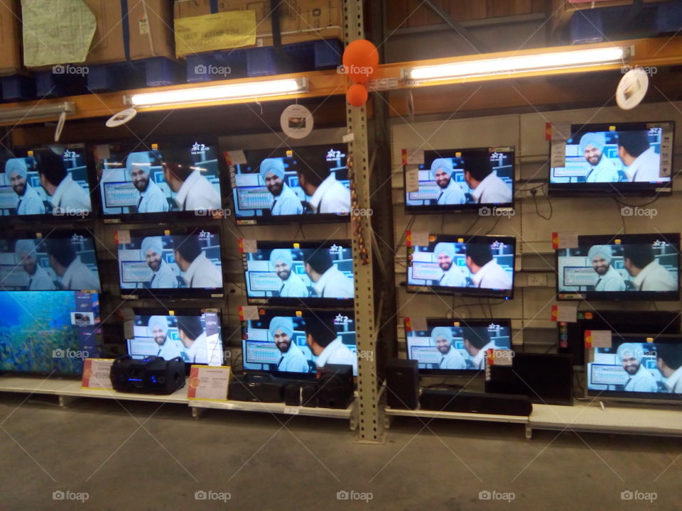 people in a shopping mall in India