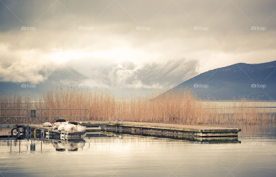 Water, Lake, Snow, No Person, Reflection