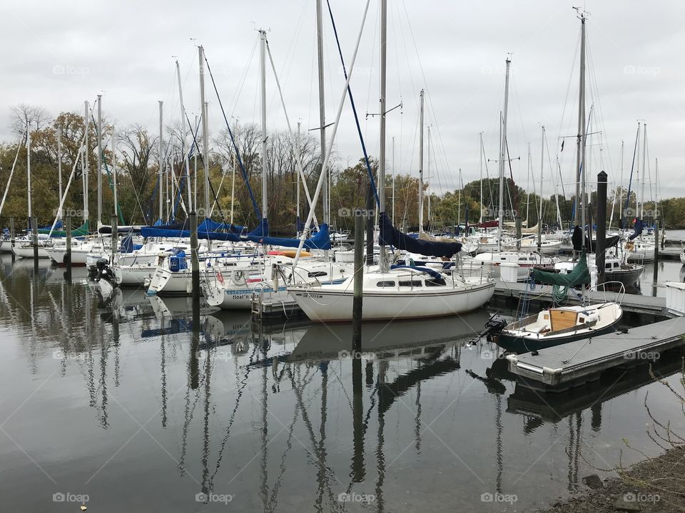 Boats docked