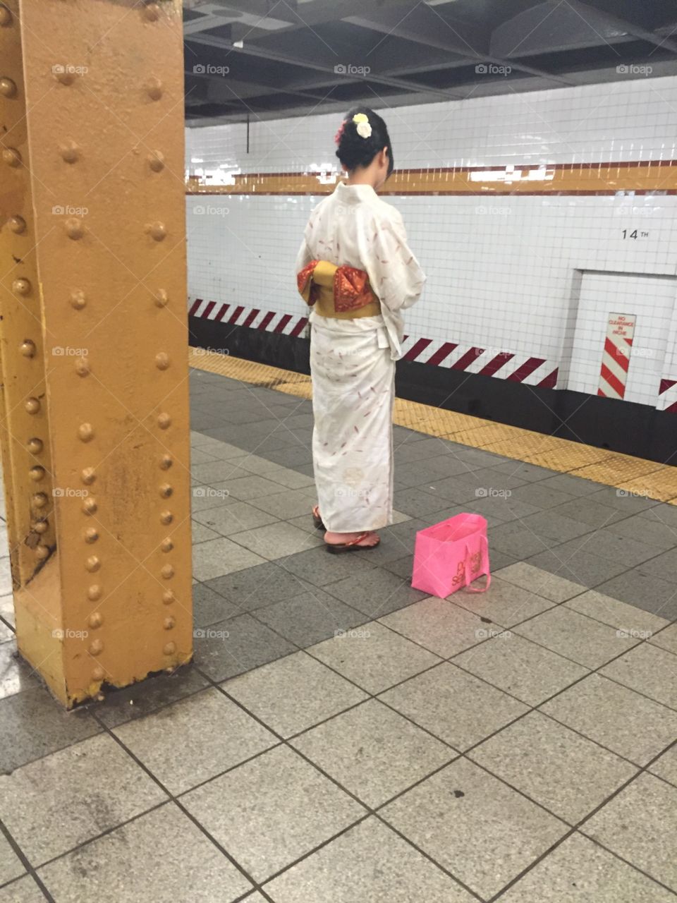 I was on my way home from a party, I took the wrong train and ended up in Tokyo, Japan.  I thought I was in New York, but no!