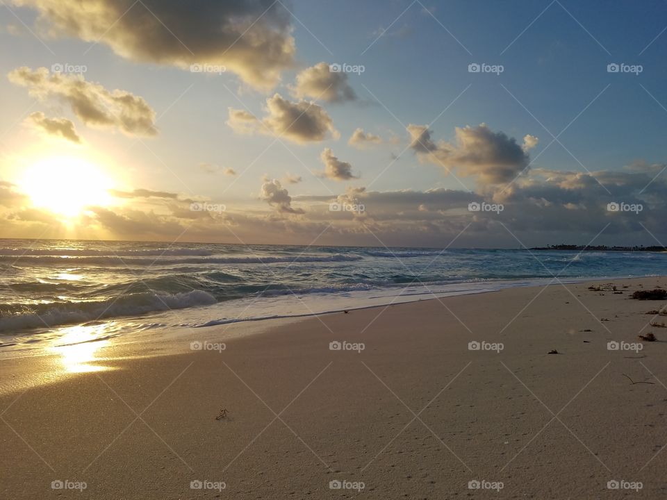 Beach, Sunset, Water, Sun, Sand
