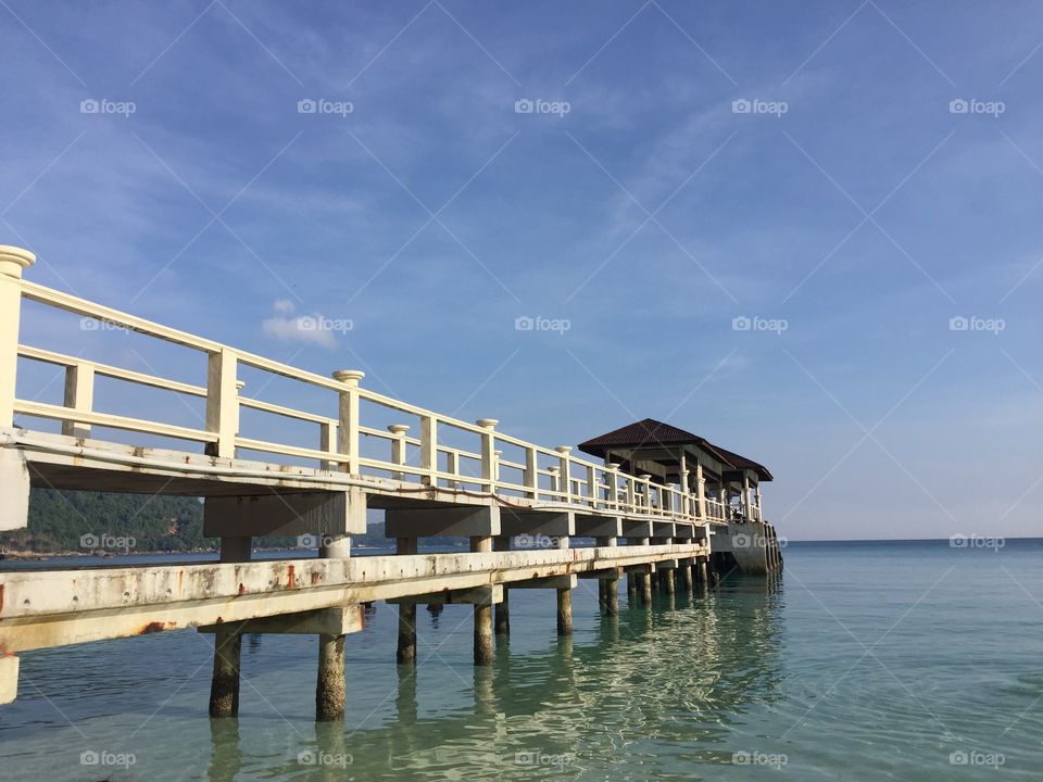 Pier by the beach
