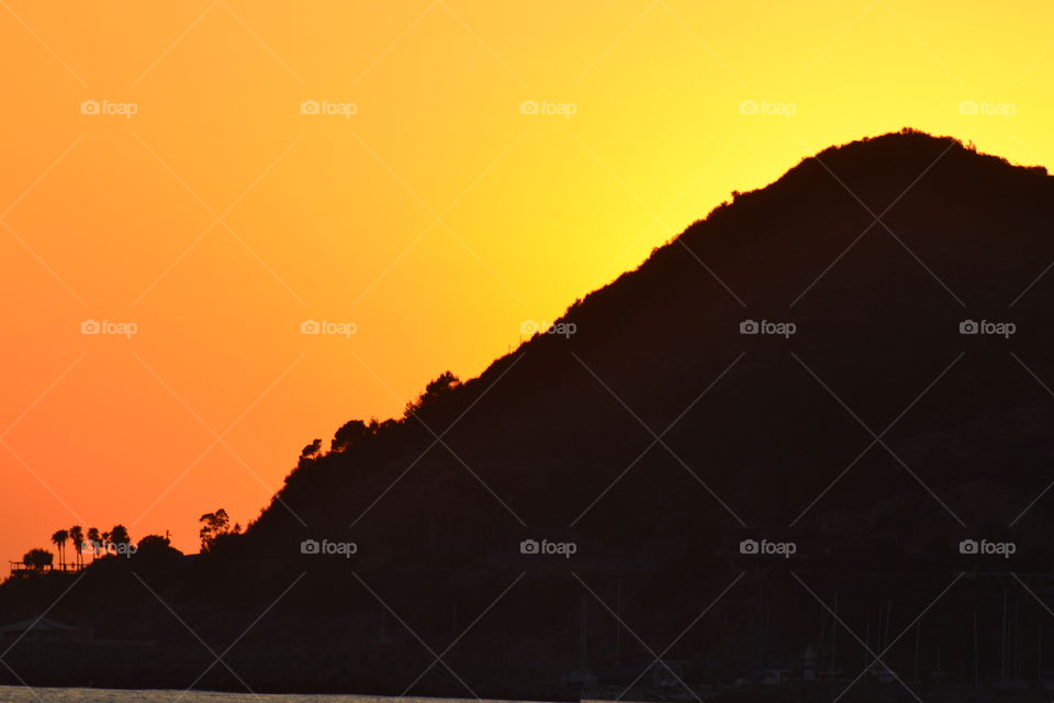 sunset in Alanya turkey