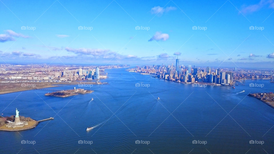 New York - panoramic view from helicopter ride