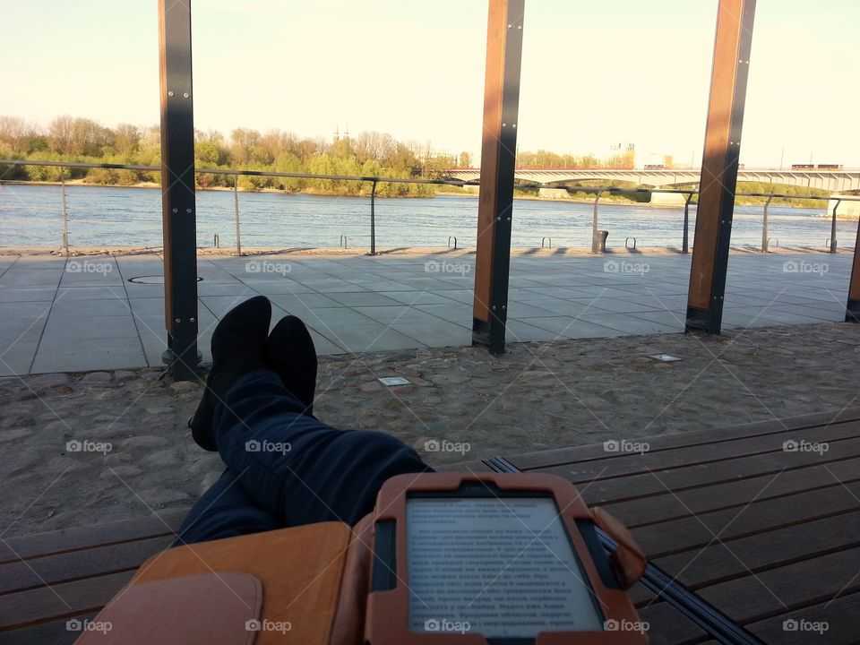 Reading everywhere. I just take a book with me everywhere. Reading is like a journey to different corners of the real and fantastic world, it’s a gym for the brain.