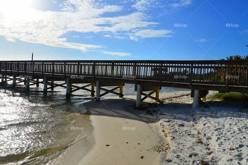 Indian River Park. fishing dock in Indian River Park,  Florida