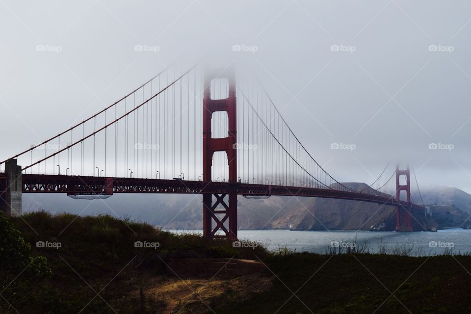 The Golden Gate Bridge from a beautiful spot