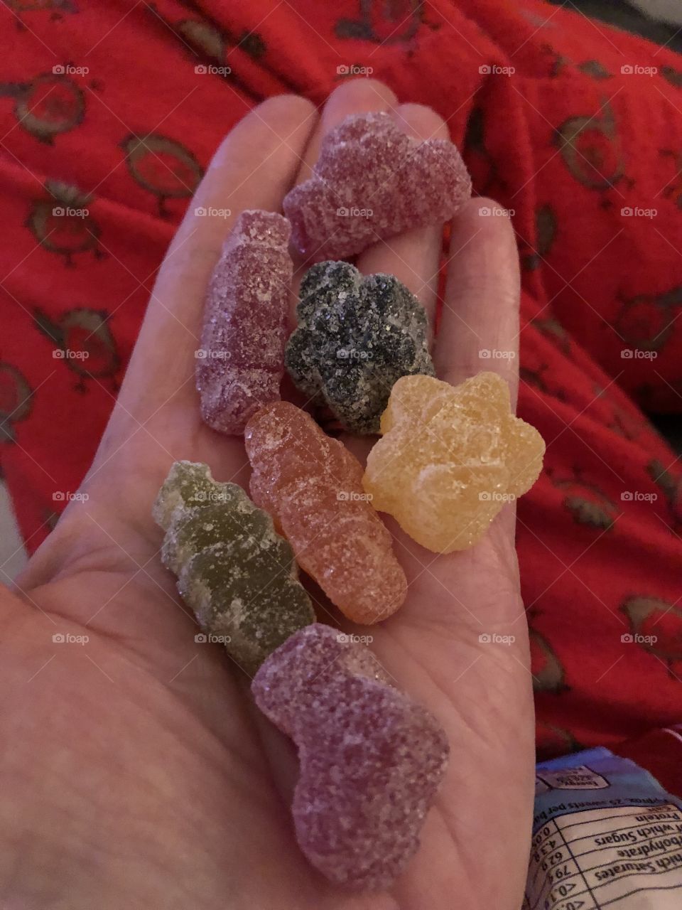 Christmas wine gums frosted 