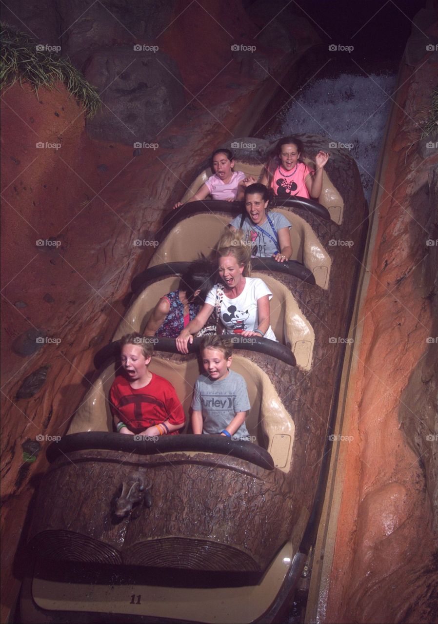 Group of people in enjoying in ride