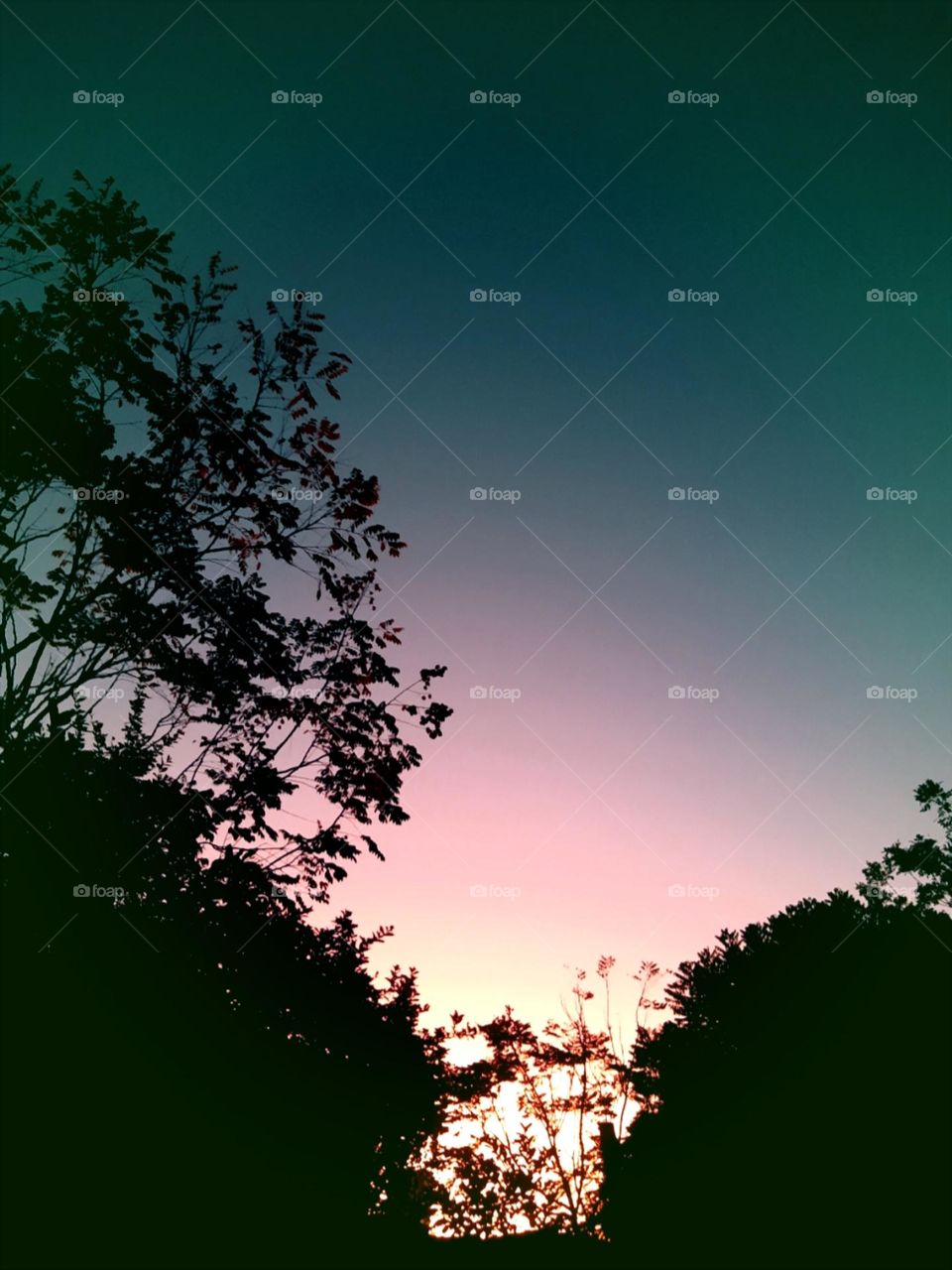 winter sunset in Brazil