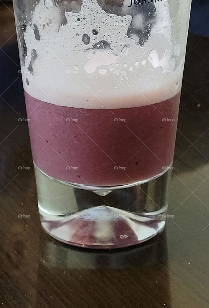 cool and refreshing pomegranate juice