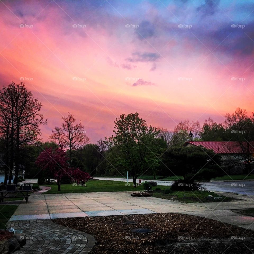 Sunset after a storm