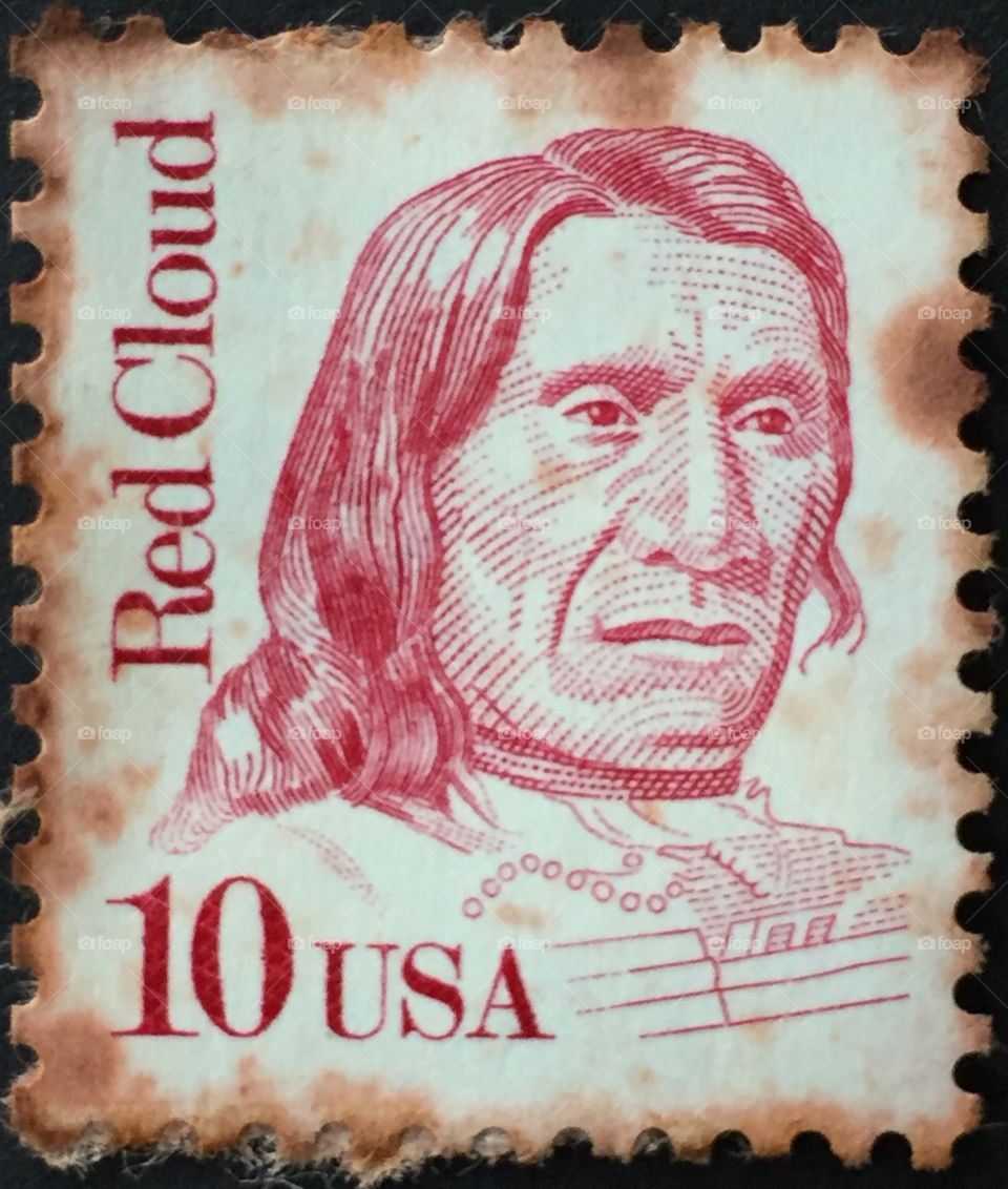Red Cloud America stamp