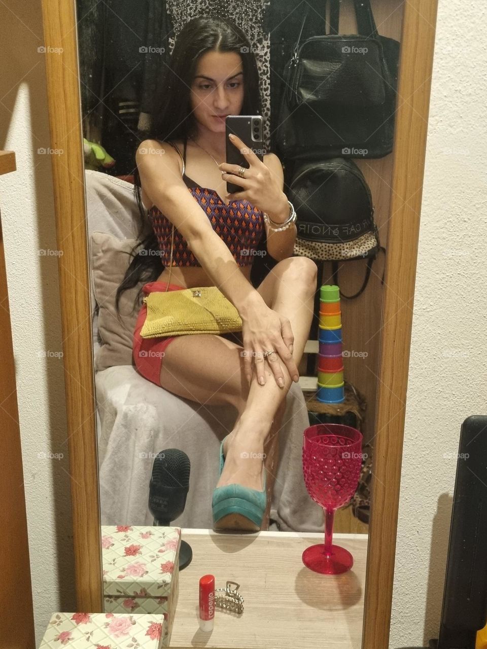 A toast to colors with clothes