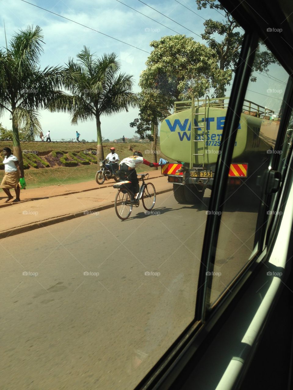 Good ol' Uganda . This picture is exactly what it looks like... You just can't tell we were moving at 30mph with the occasional speed bump