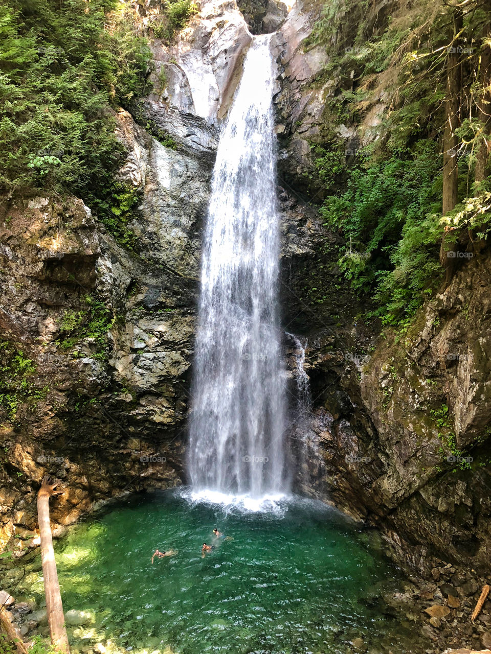 Beautiful waterfall and hidden swimming hole 