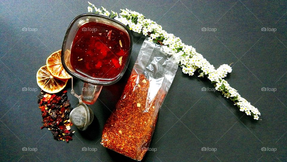 Ingredients for making tea