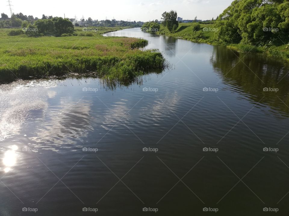 Summer river Uvod Ivanovo Russia