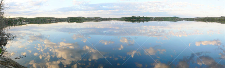 clouds water lake reflection by dbeck03