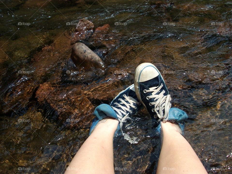 Chucks in the water