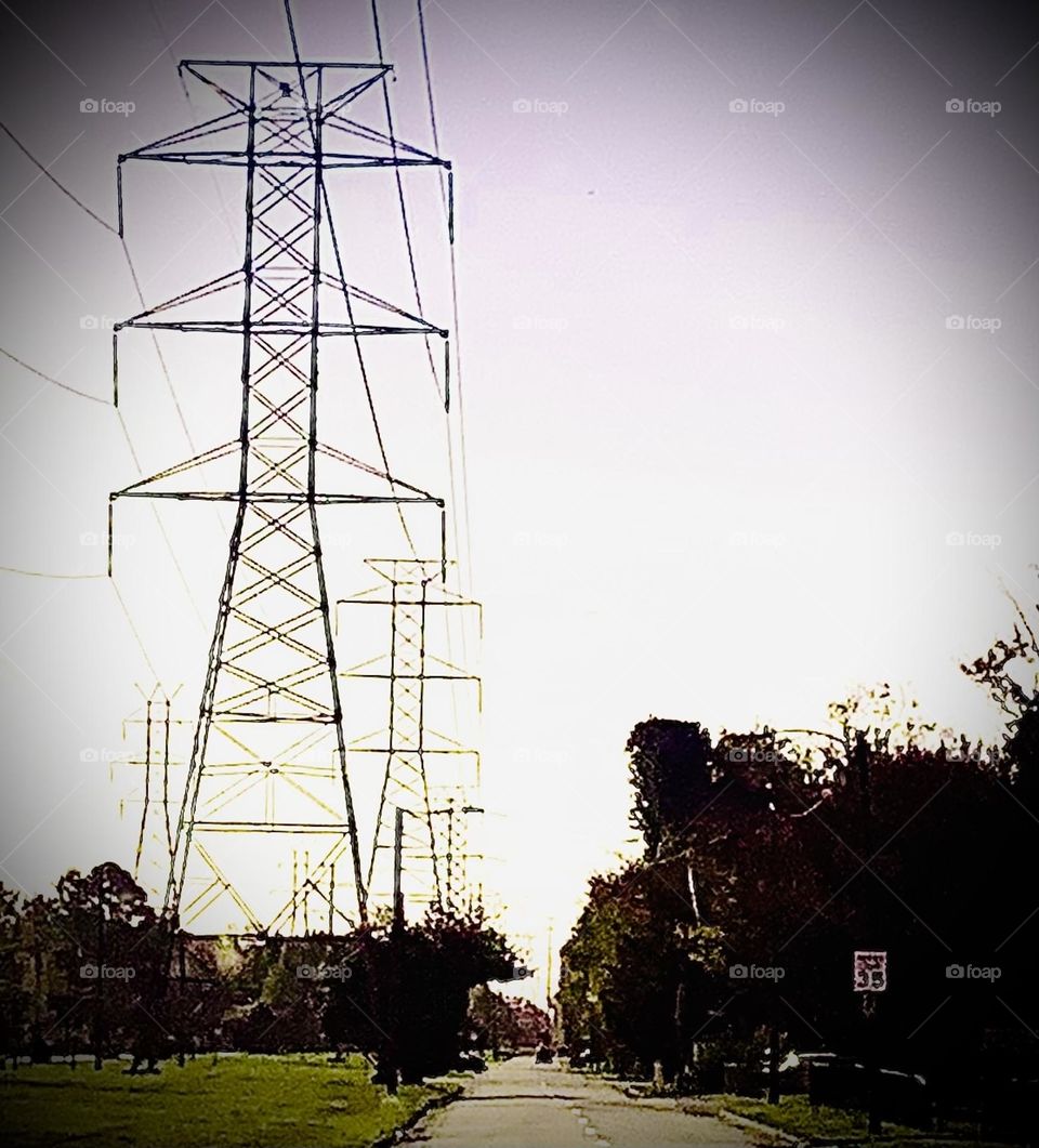 Power pylons 