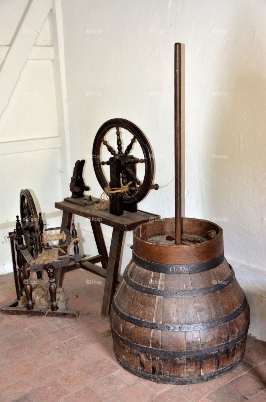 Ancient terms of use in a room in an old farm.