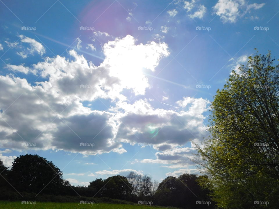 Stunning clouds across the sun