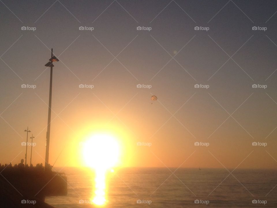 Venice Beach At Sunset