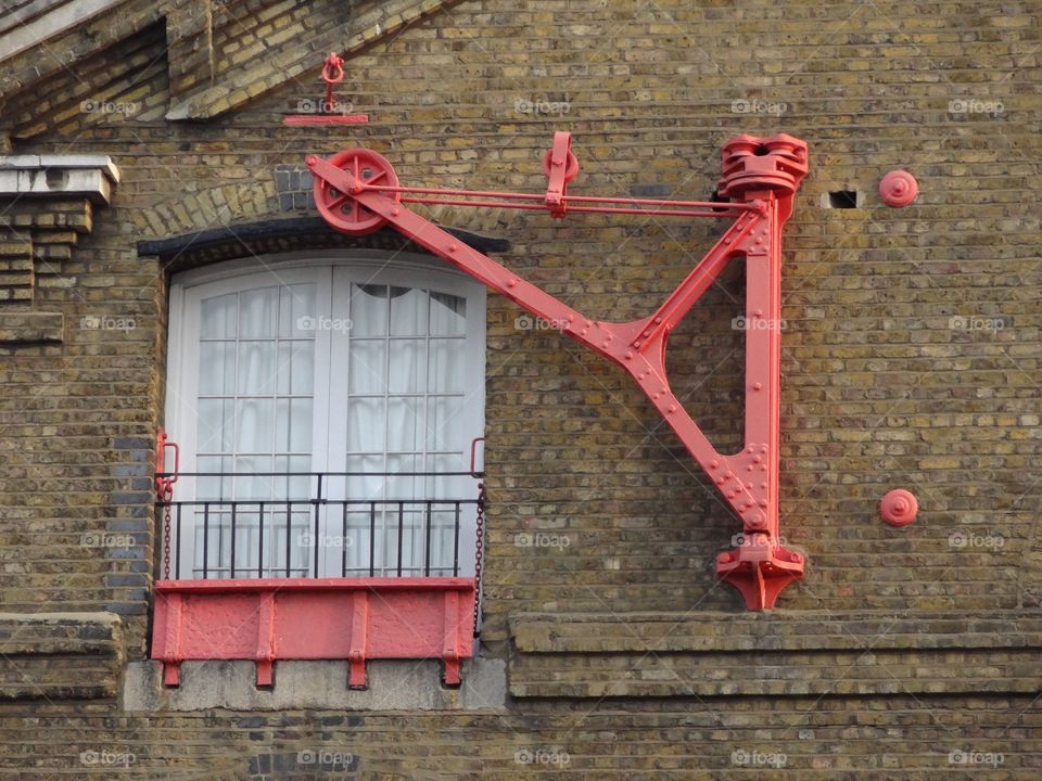 old window on an old building in london