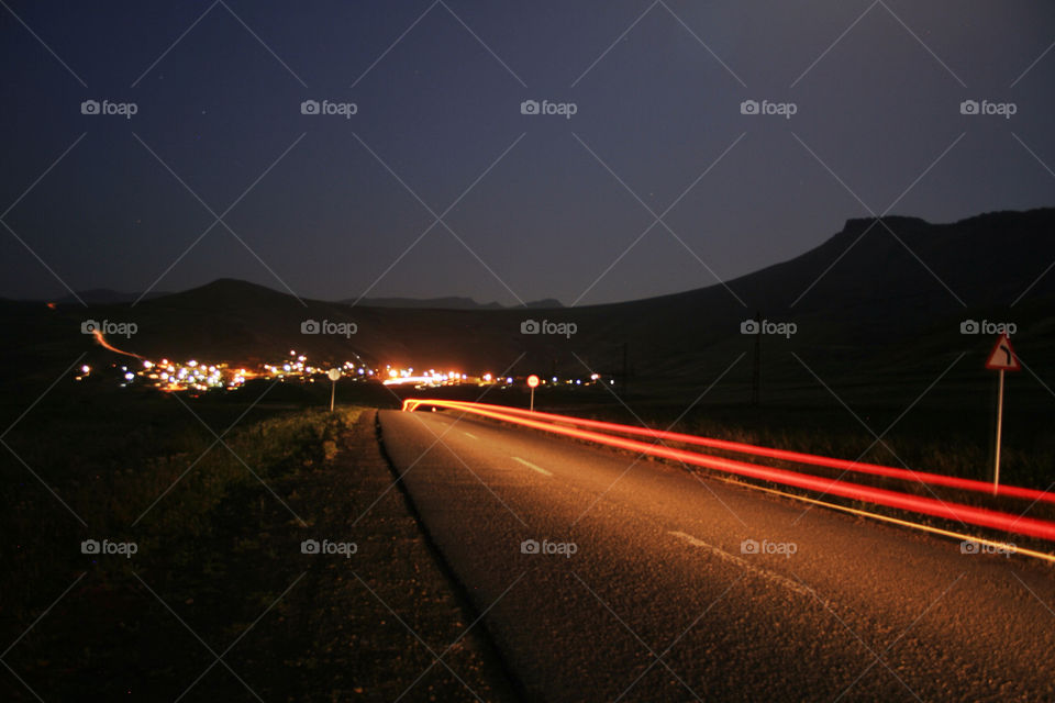 red night line evening by nader_esk