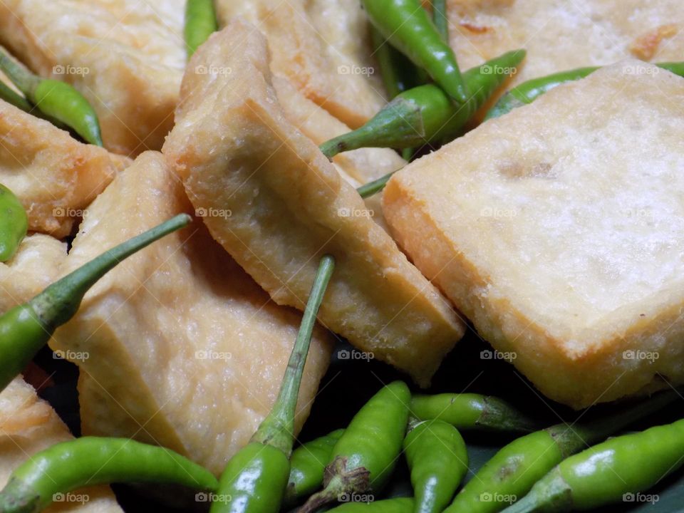 Fried tofu