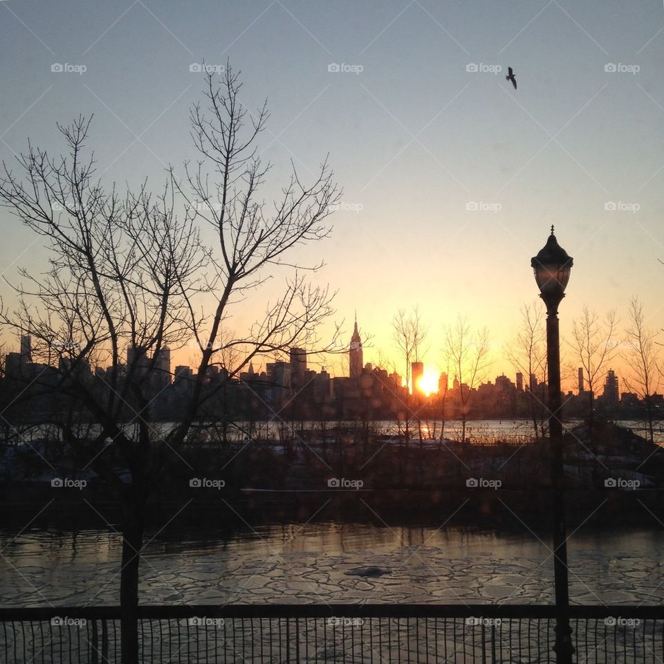 Sunrise over Manhattan 