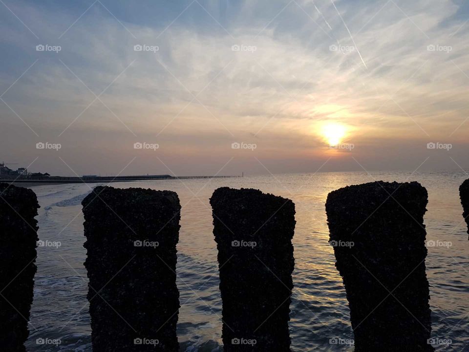 evening at the beach