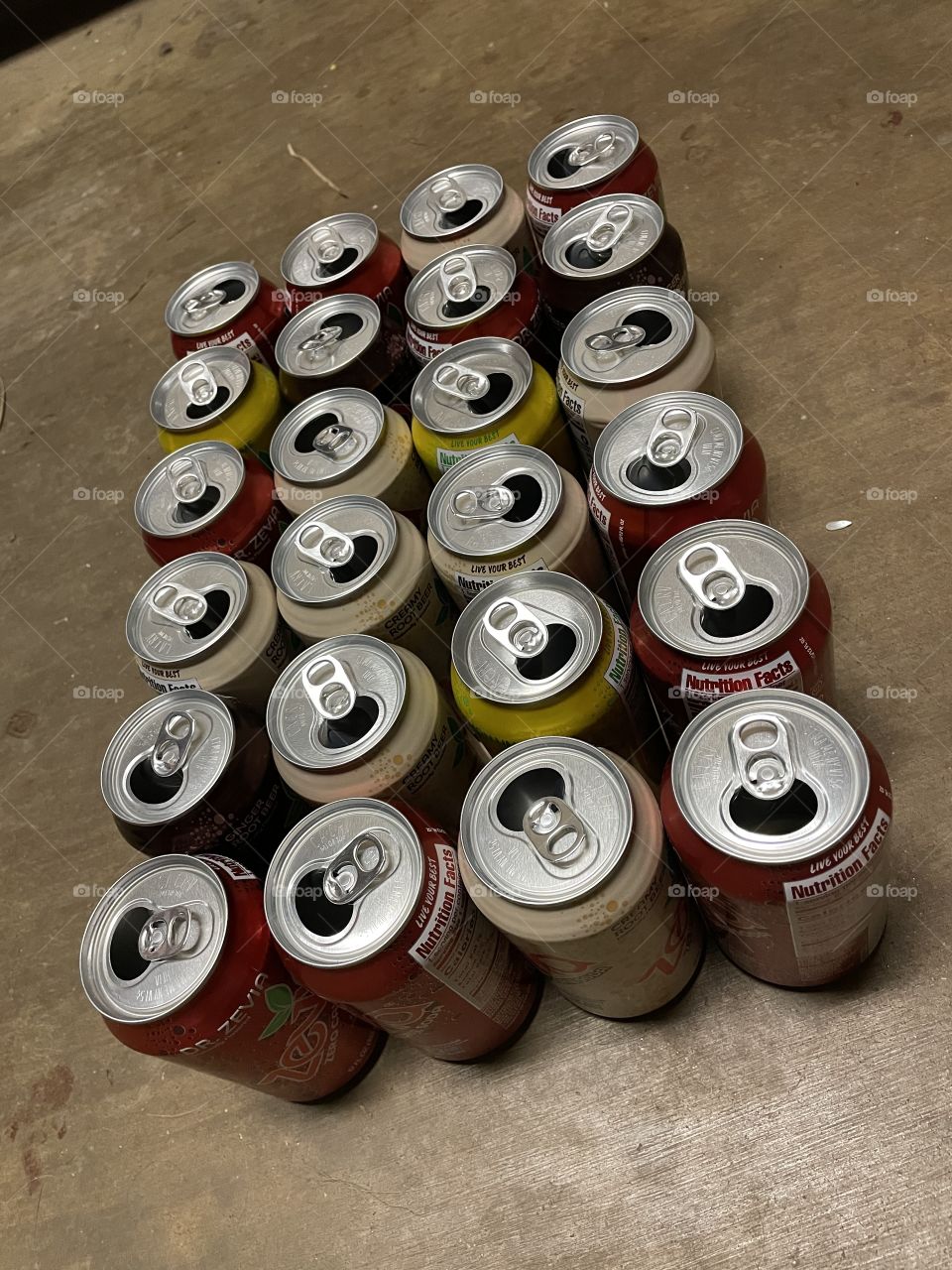 Many cans ready to crush. 