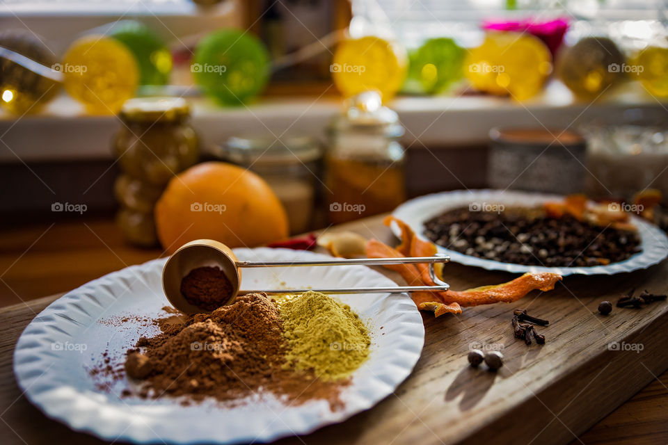 Christmas spices. Gingerbread spices. Baking gingerbread.