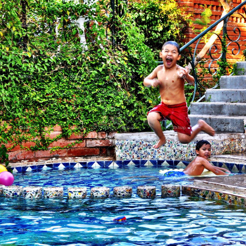 summer fun kids pool by geraltamirano