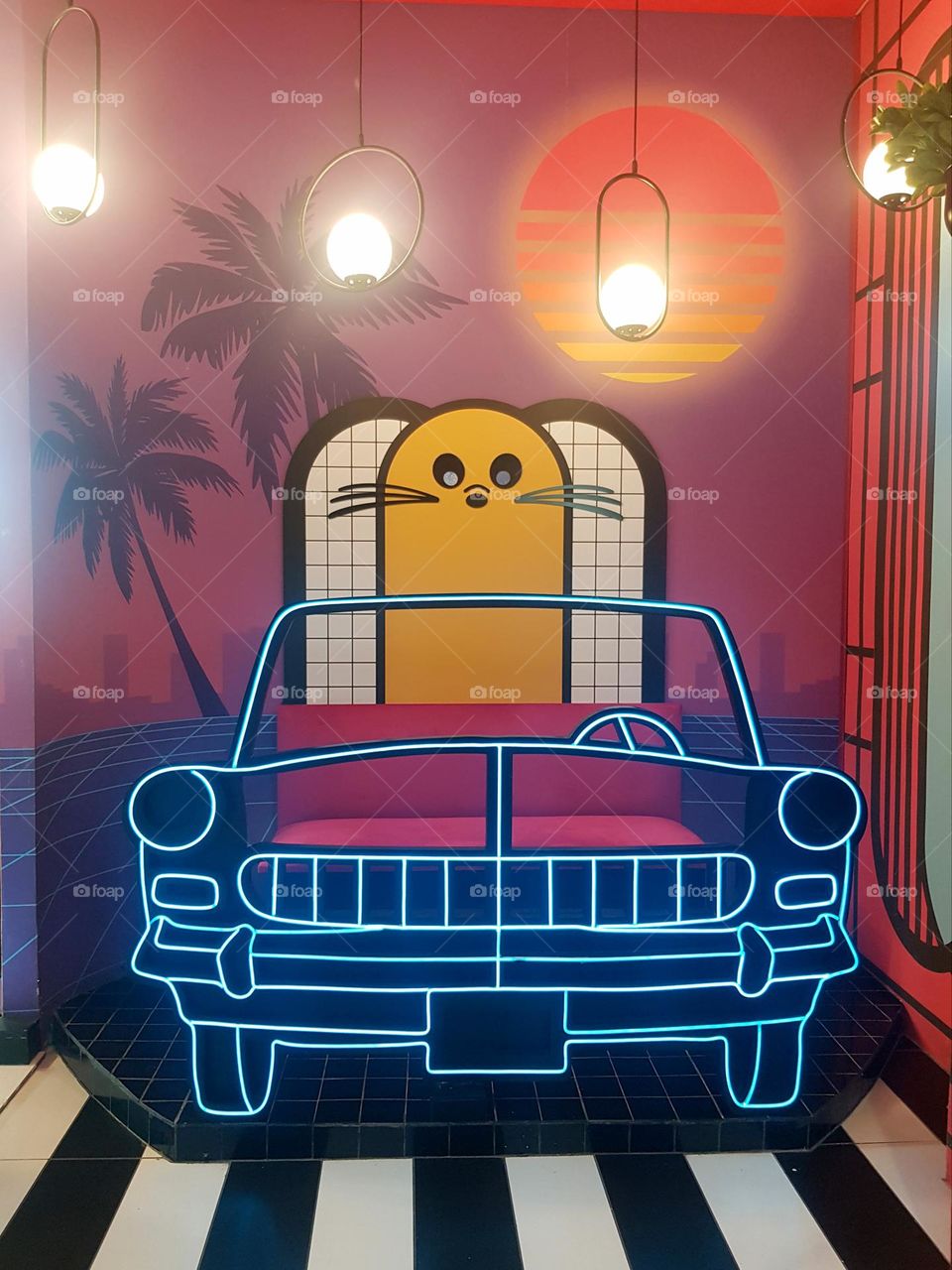 Booth at a Bubble Tea Cafe