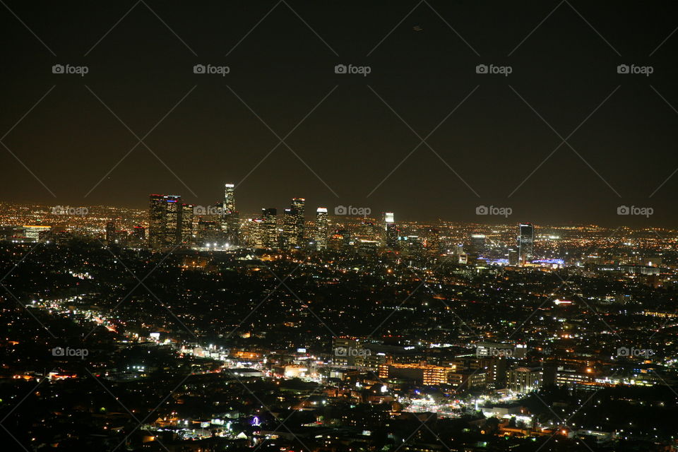 View of Los Angeles from Griffith Park Observatory