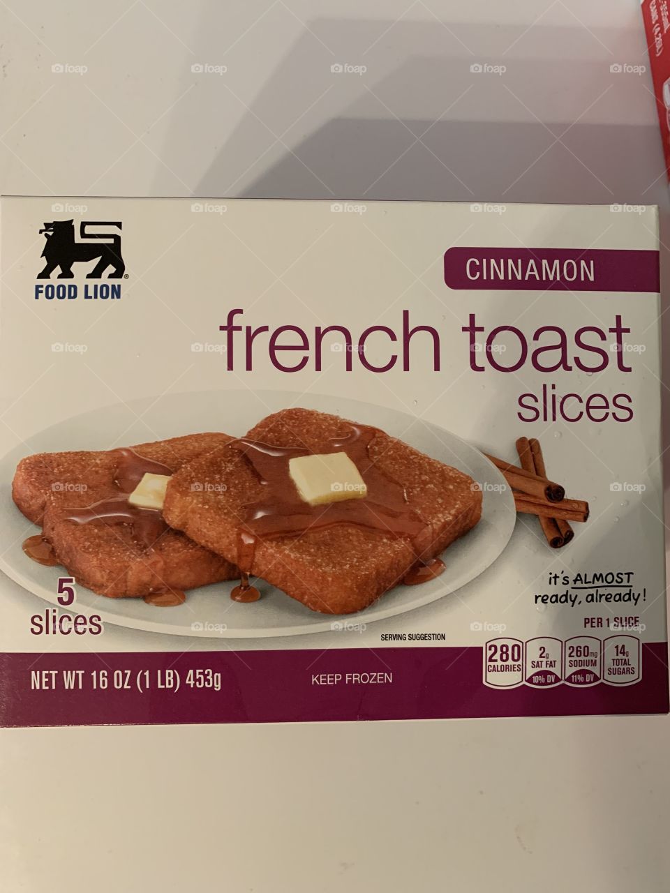 IT’S NICE TO HAVE A CINNAMON FRENCH TOAST SLICE! 