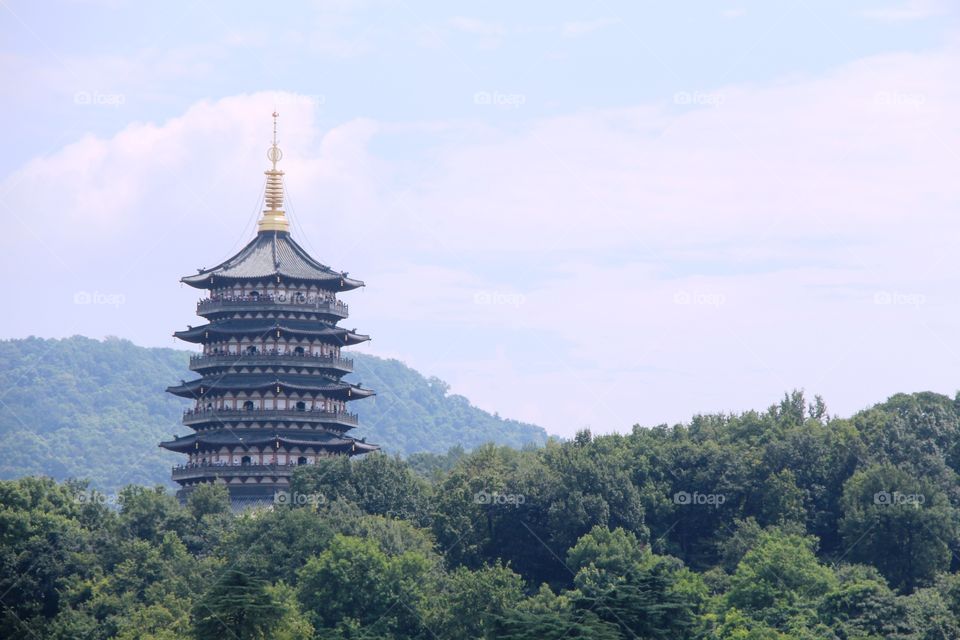 pagoda and green nature