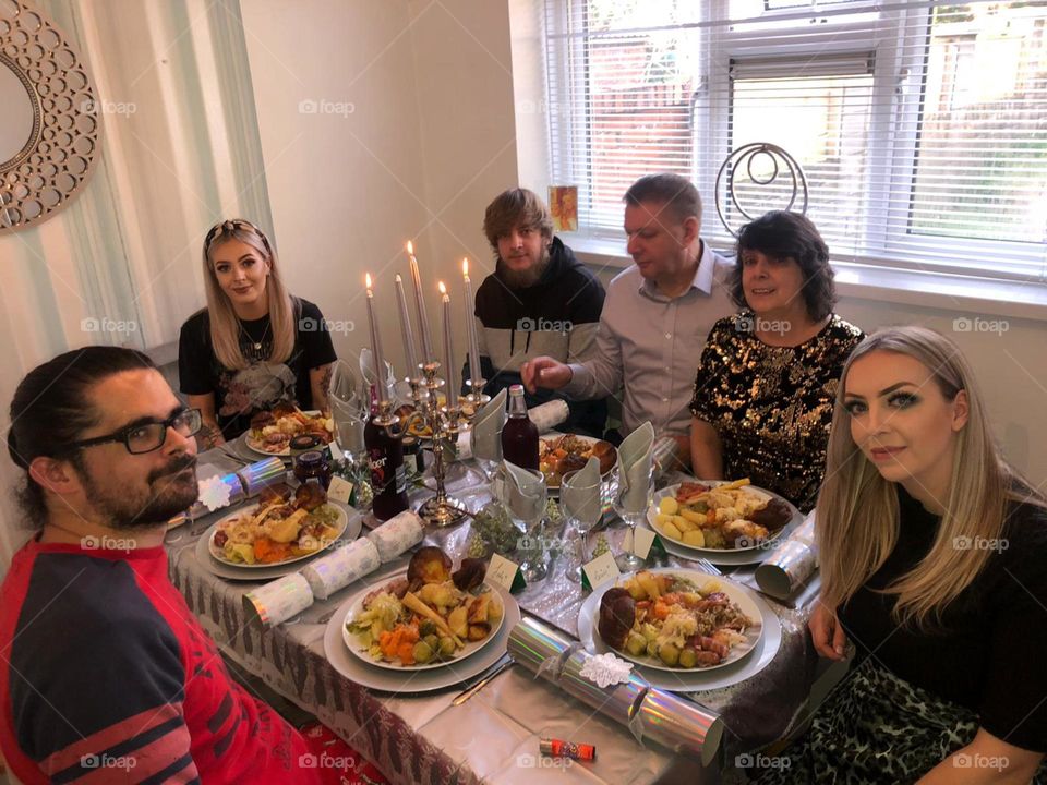 Families always come together for the wonderful Christmas dinner 