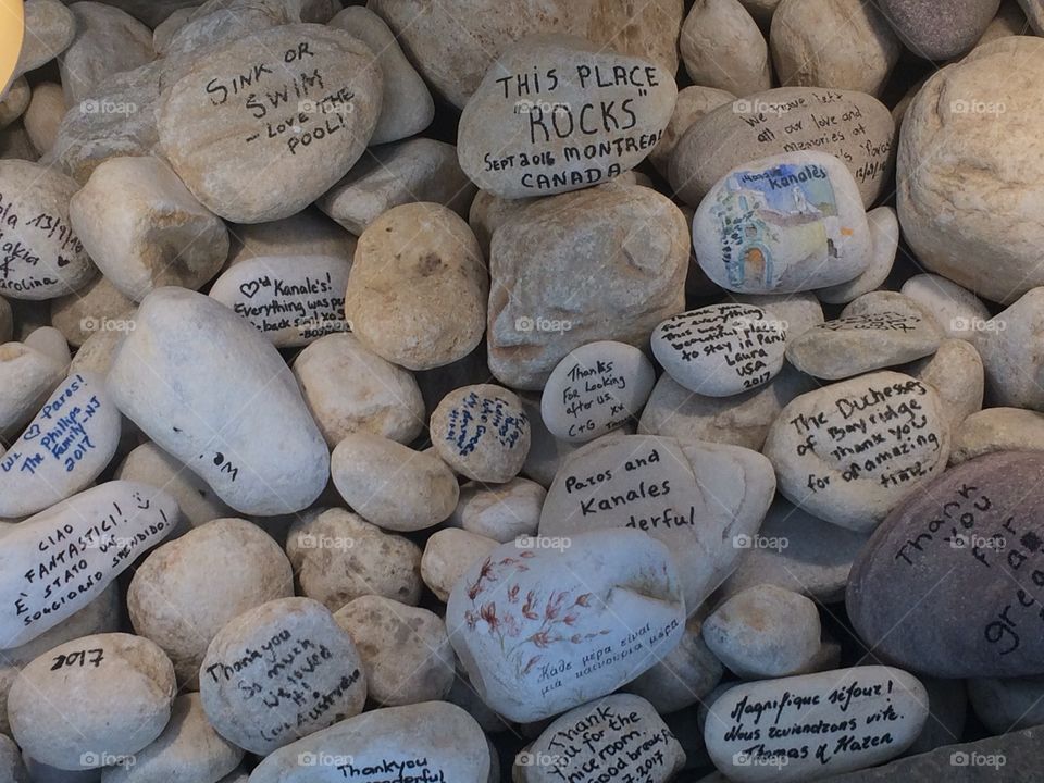 Written rocks