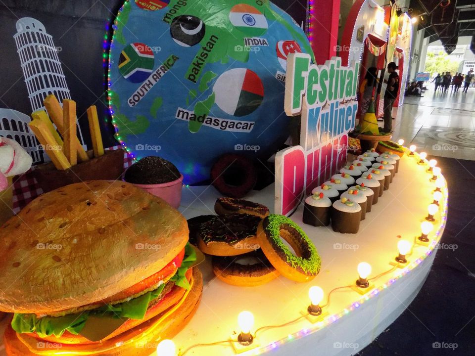 Decoration in an exhibition