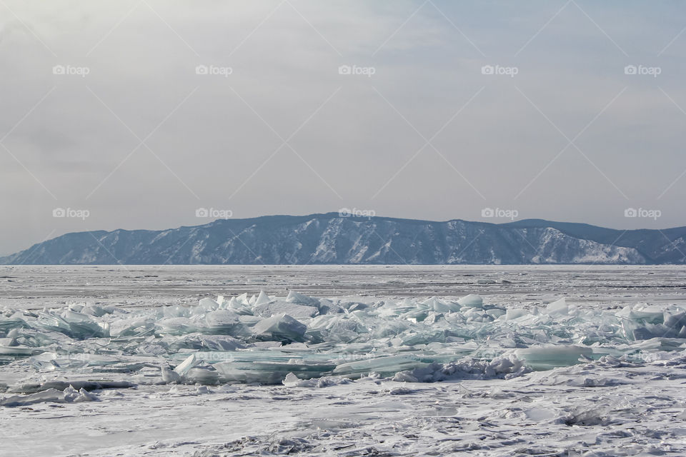 Baikal ice.